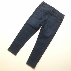 Just Black Jeans - Just Black High Rise Crop Denim w/ Side Slit Just Black Jeans - Just Black High Rise Crop Denim w/ Side Slit